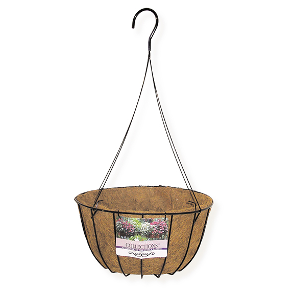 Product 12" Grower Basket, Black 12" Grower Basket with Liner